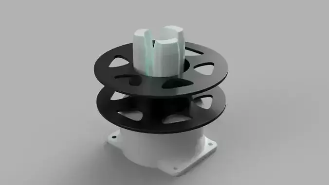 Horizontal spool holder 