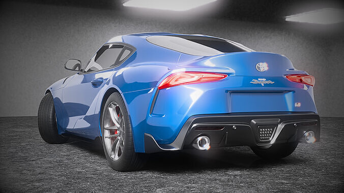 Toyota GR Supra 2022 Rigged 3D model