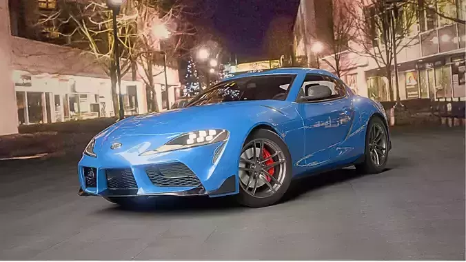 Toyota GR Supra 2022 Rigged 3D model