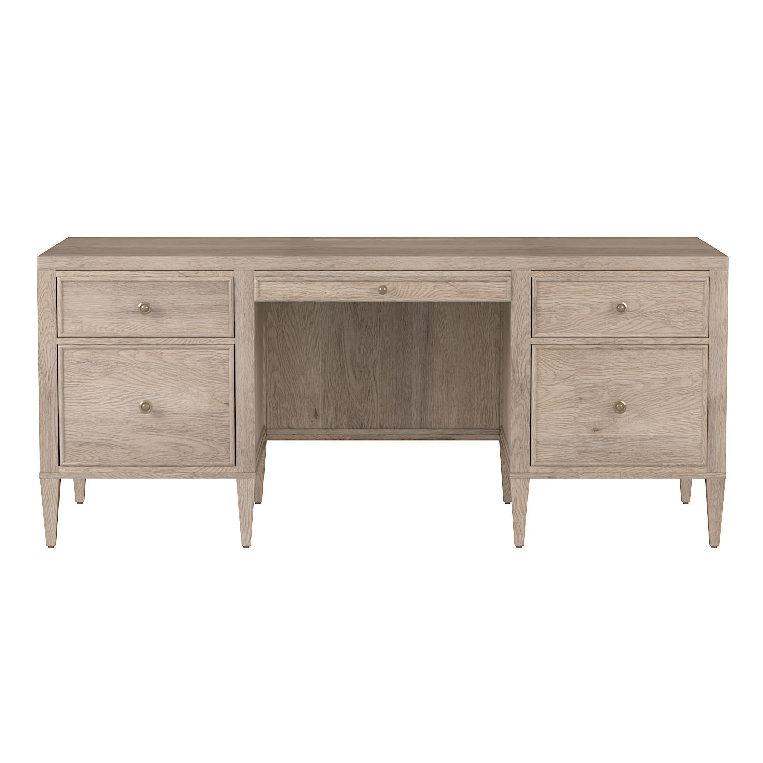 Pearson Executive Desk Low-poly 3D model_1