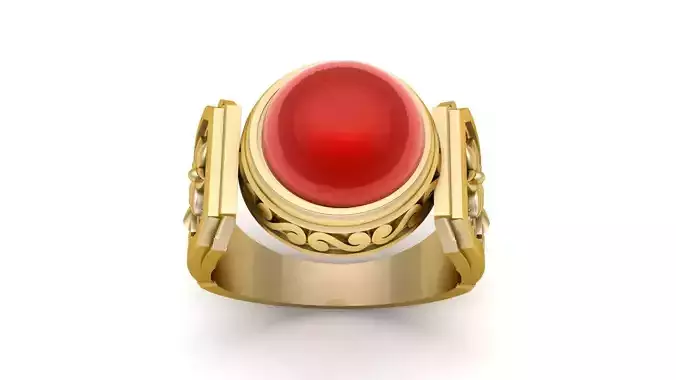 Italian Men fashion Ring 3d printable Model