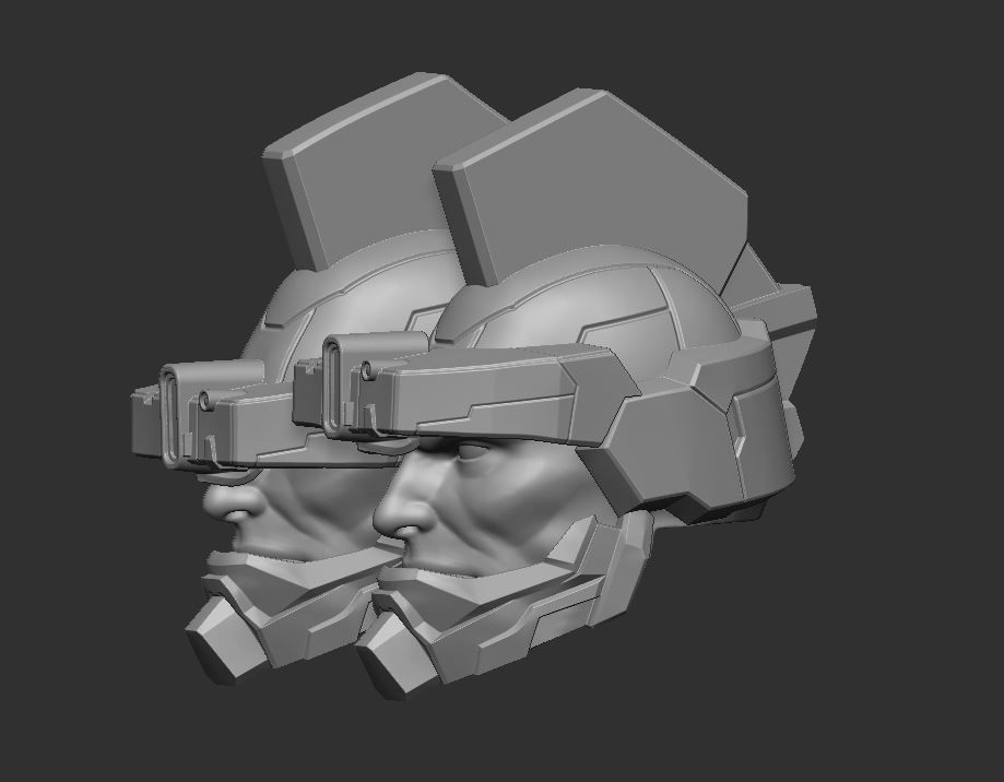 Jack Tekken 8 Headsculpt for Action Figures 3D print model_2