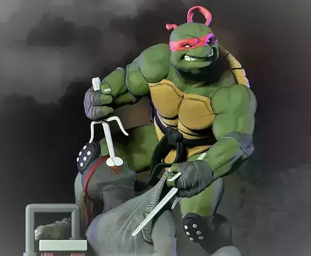 Teenage Mutant Ninja Turtles  Raphael 3D print model