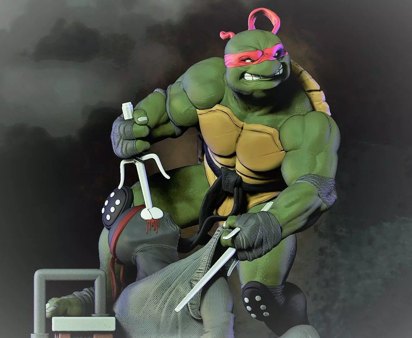 Teenage Mutant Ninja Turtles  Raphael 3D print model 3D print model_0