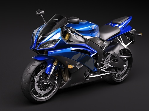 Yamaha r6 2009 3D model