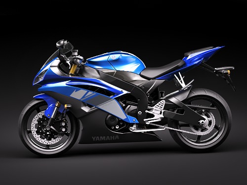 Yamaha r6 2009 3D model_6