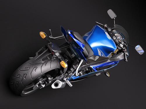 Yamaha r6 2009 3D model_5
