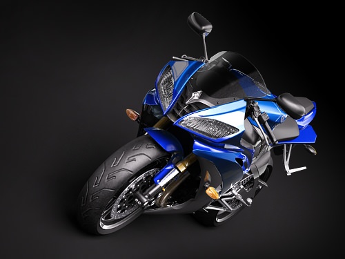 Yamaha r6 2009 3D model_1