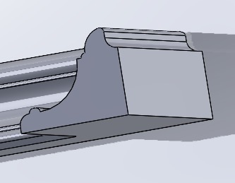 Rectangle frame carving model for CNC Router Artcam Aspire Cut3d 3D print model_9