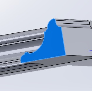 Rectangle frame carving model for CNC Router Artcam Aspire Cut3d 3D print model_8