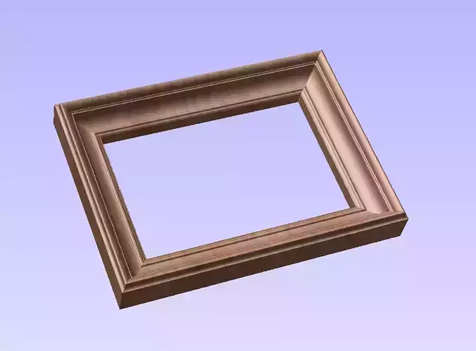 Rectangle frame carving model for CNC Router Artcam Aspire Cut3d