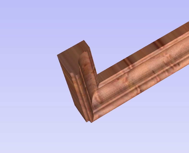 Rectangle frame carving model for CNC Router Artcam Aspire Cut3d 3D print model_6