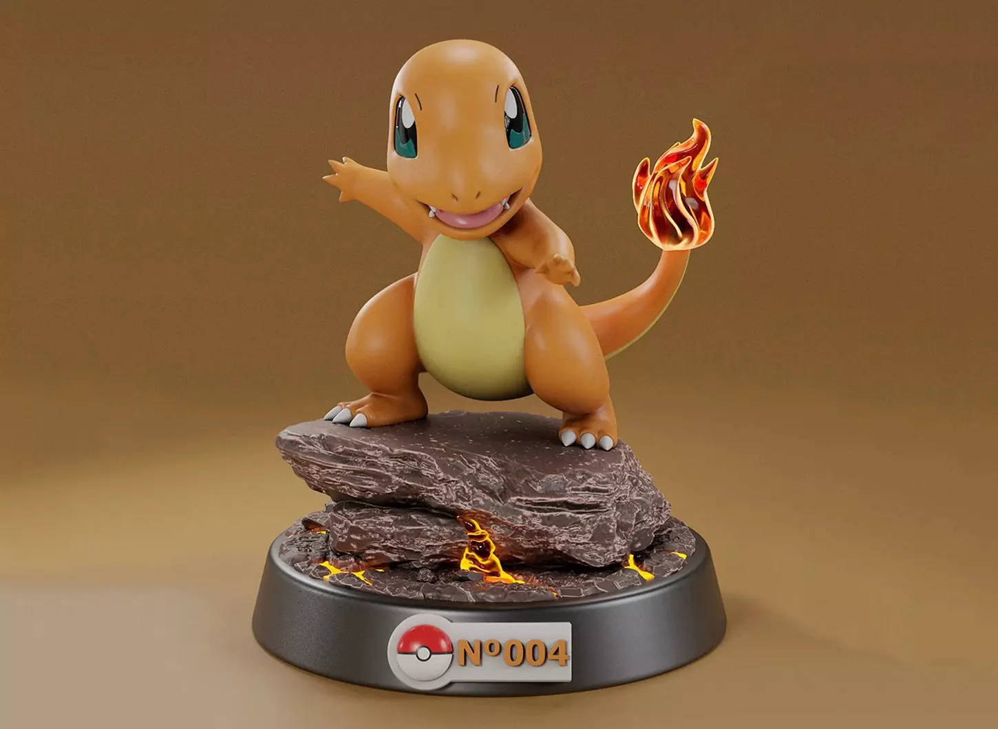 Charmander Pokemon 3D Model Ready to Print 3D print model_0