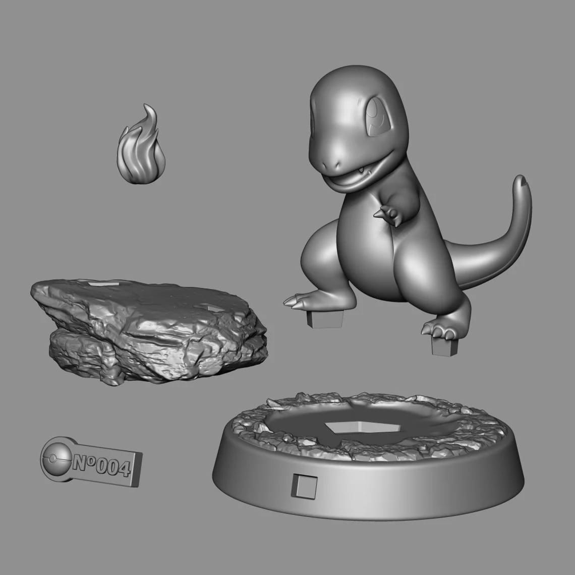 Charmander Pokemon 3D Model Ready to Print 3D print model_8