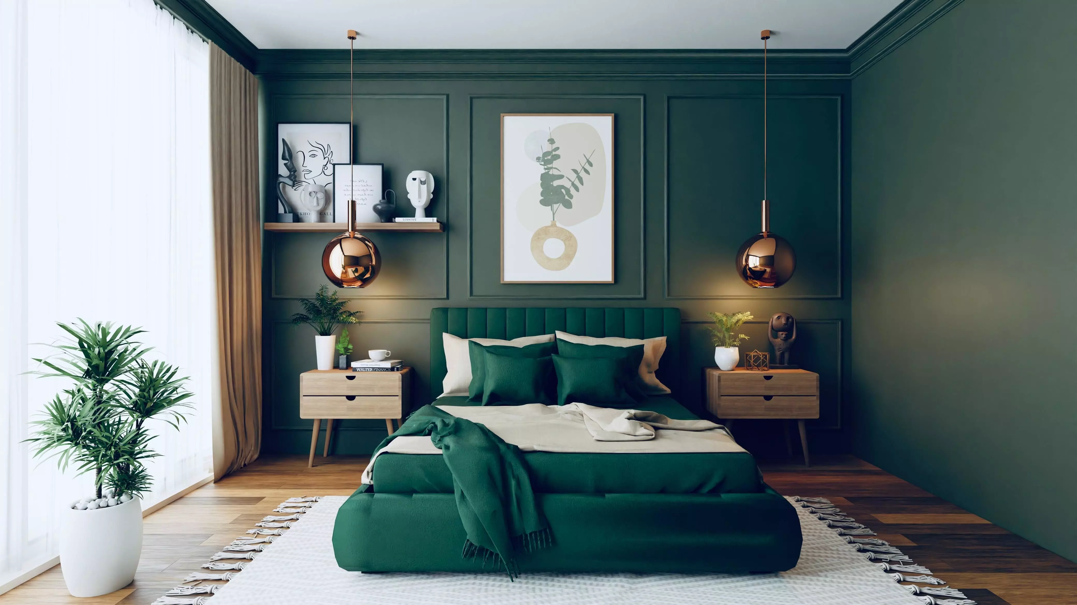 Bedroom I  Interior I Design I 3D Model I 3D Render 3D model_0