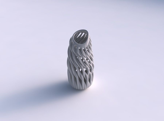 Vase taper with twisted muscle structure pimp up top