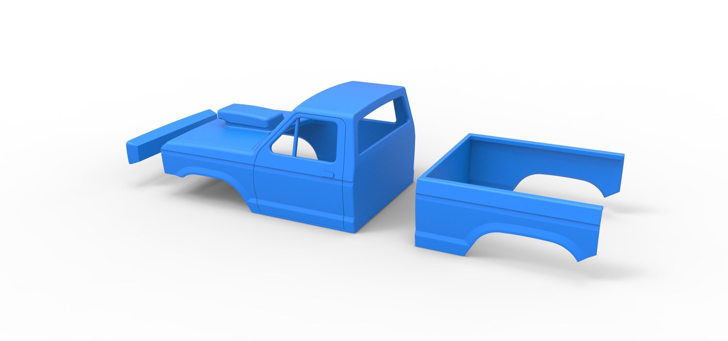 Shell of Mud dragster 4wd Version 2 Scale 1 to 25 3D print model_15