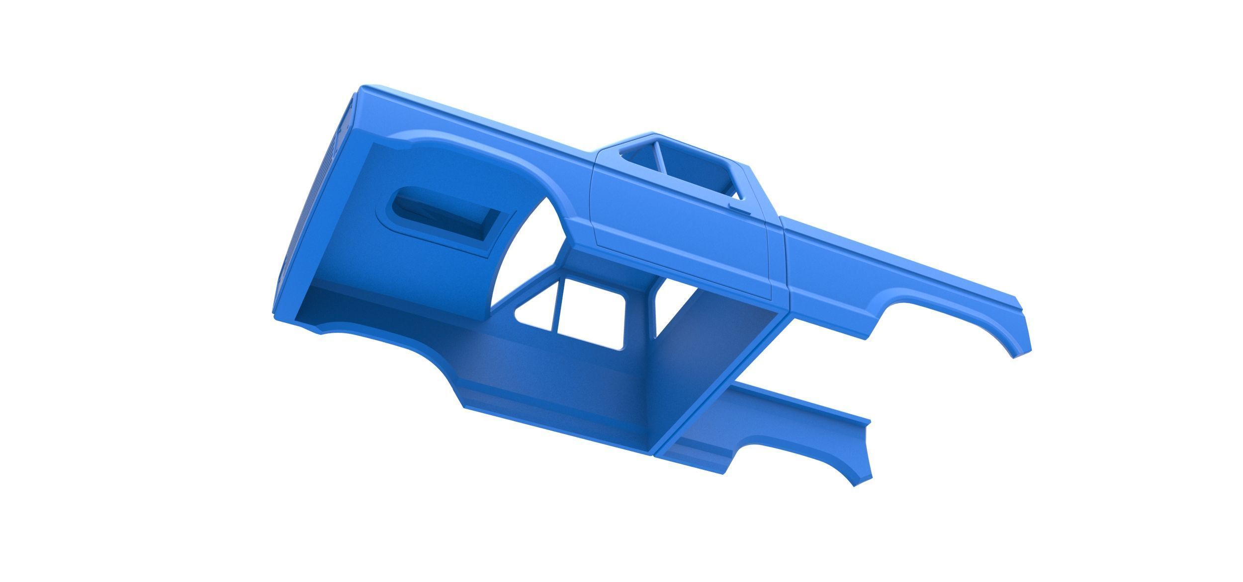 Shell of Mud dragster 4wd Version 2 Scale 1 to 25 3D print model_1