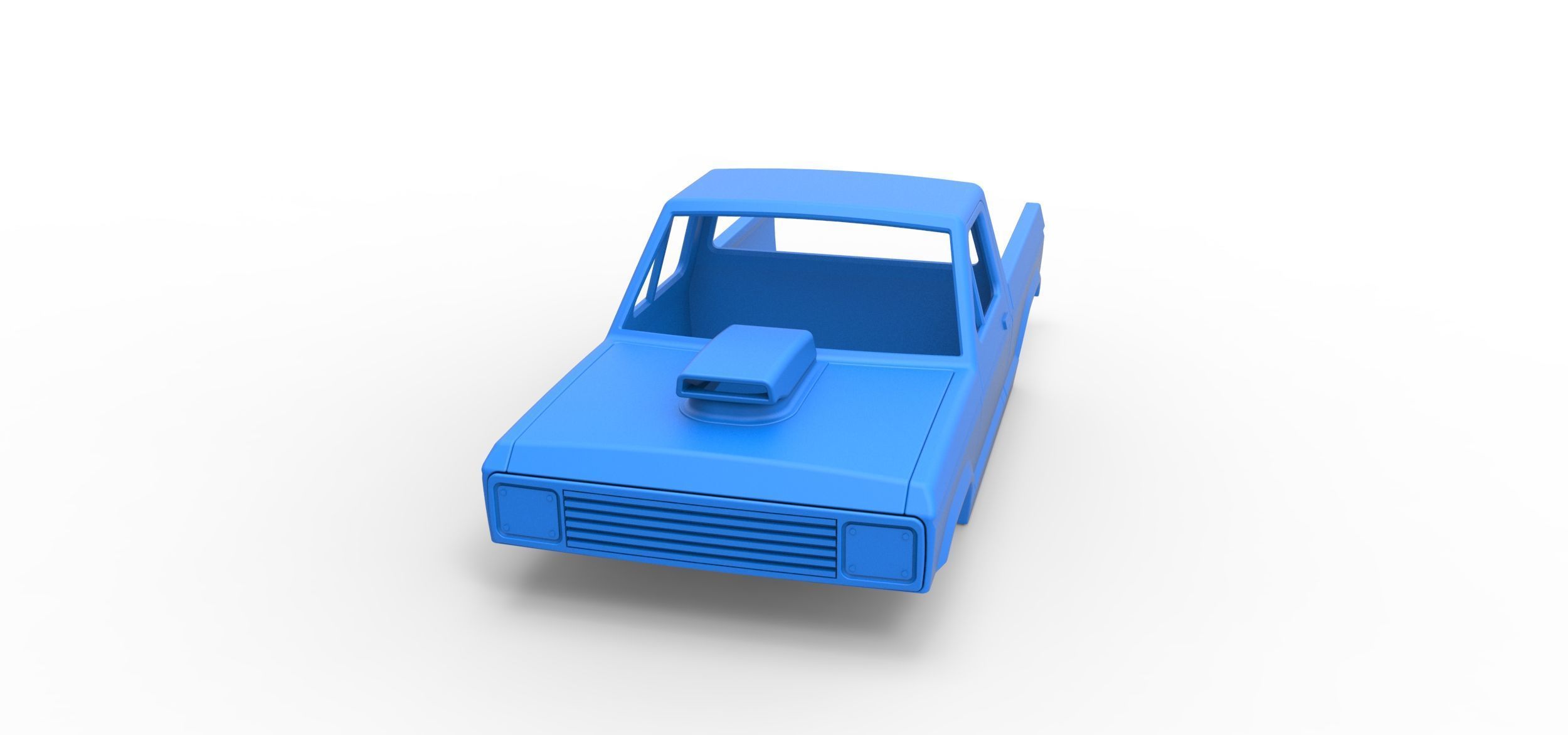 Shell of Mud dragster 4wd Version 2 Scale 1 to 25 3D print model_3