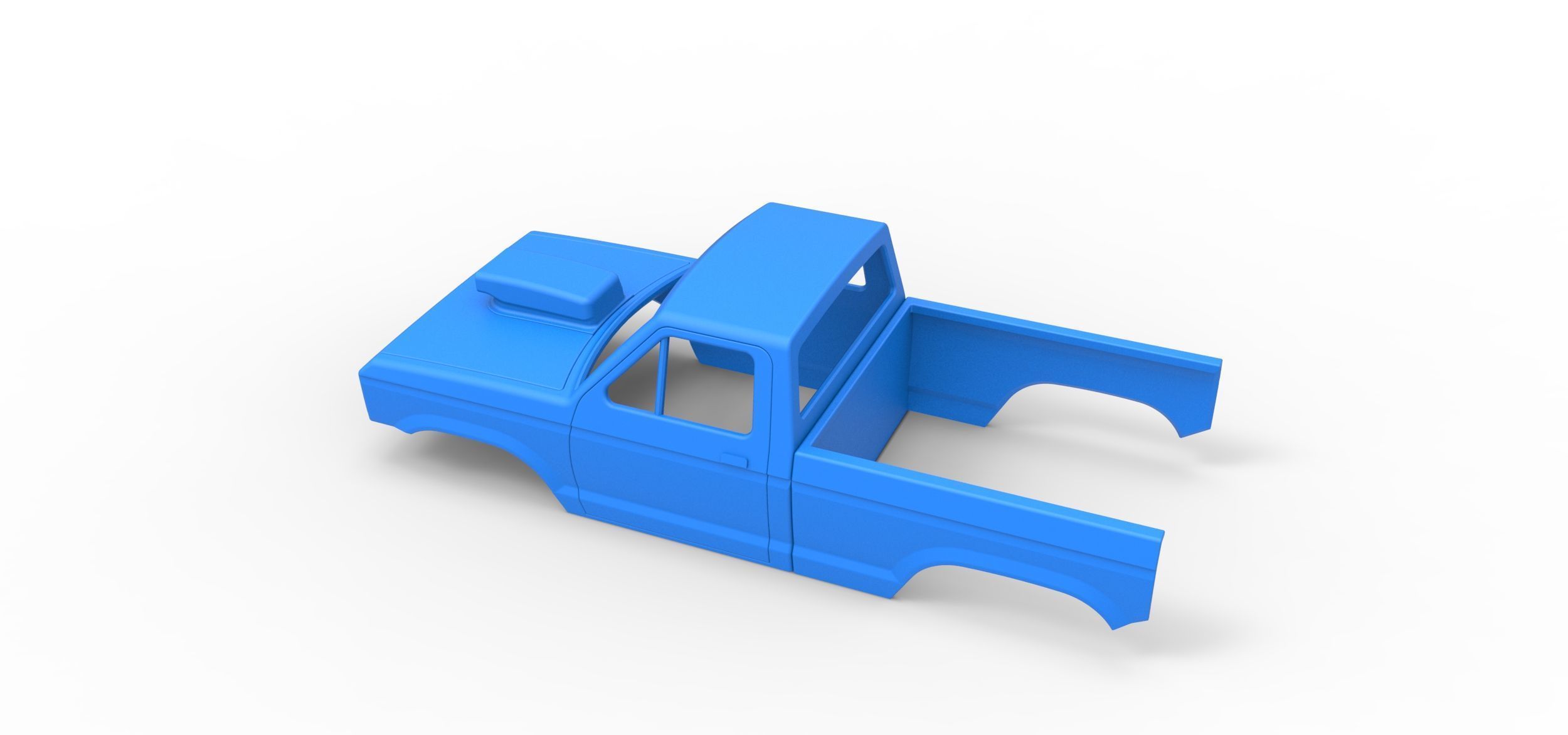 Shell of Mud dragster 4wd Version 2 Scale 1 to 25 3D print model_9