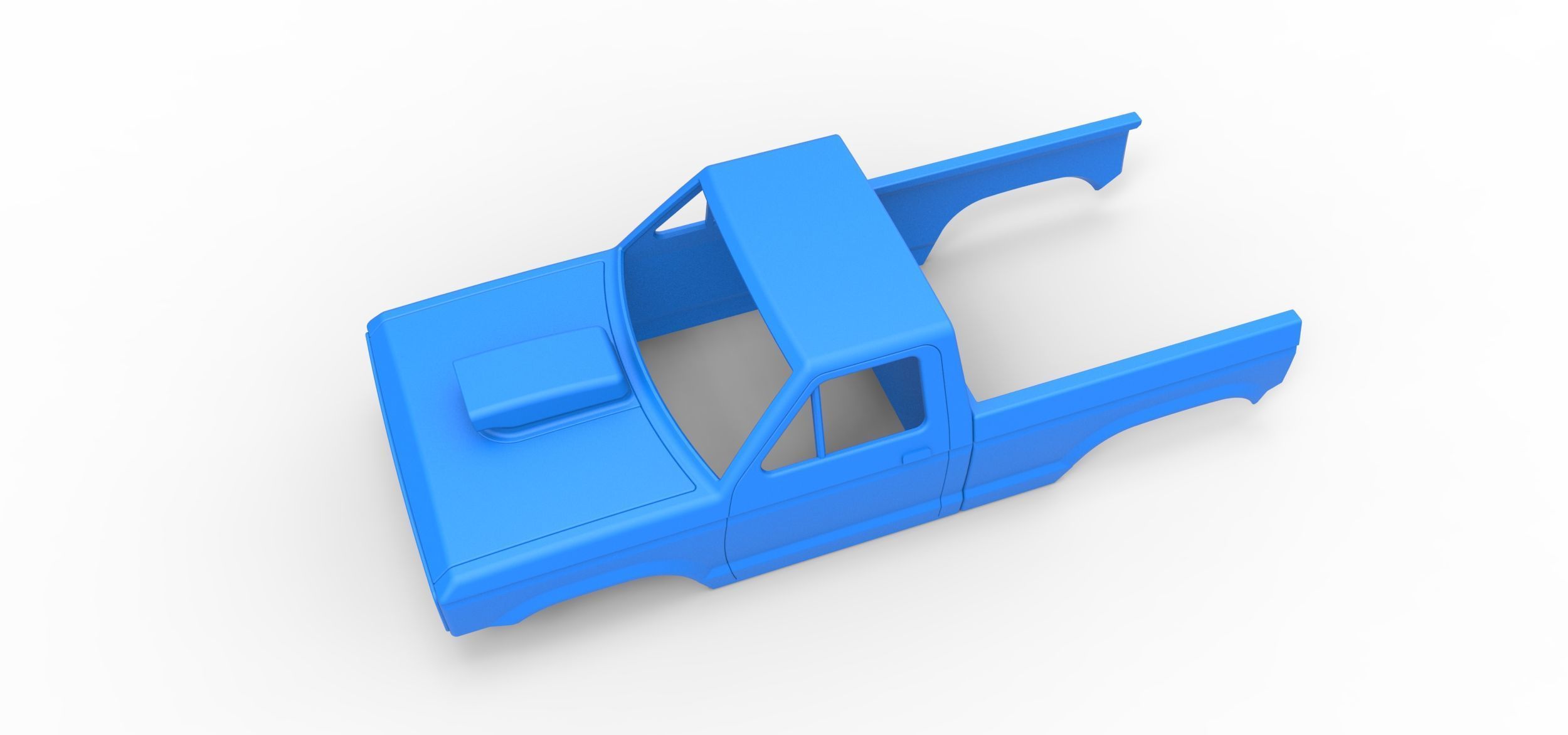 Shell of Mud dragster 4wd Version 2 Scale 1 to 25 3D print model_2