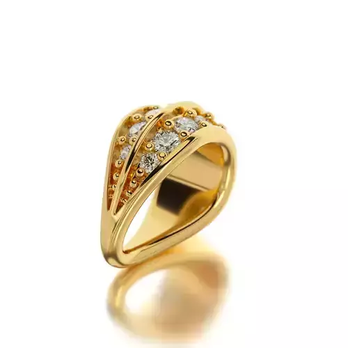 gold bail with diamond for pendant