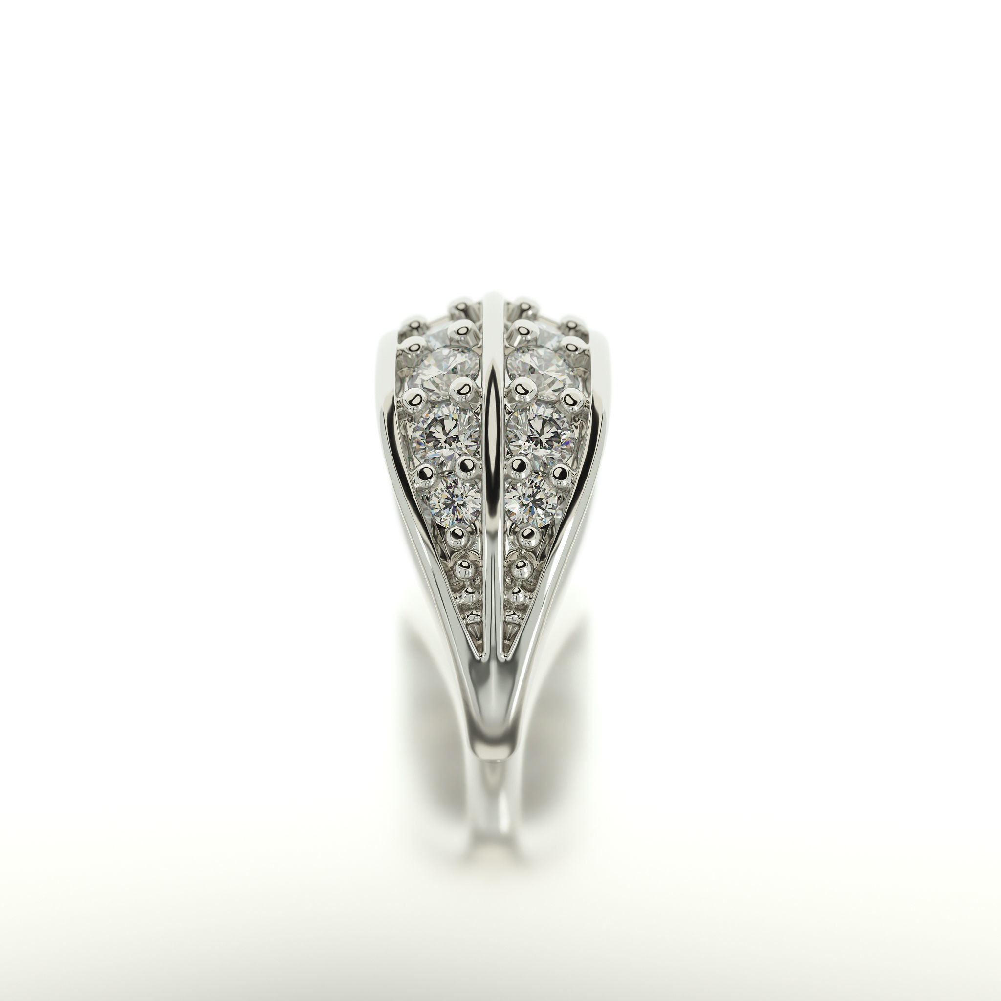 gold bail with diamond for pendant 3D print model_3