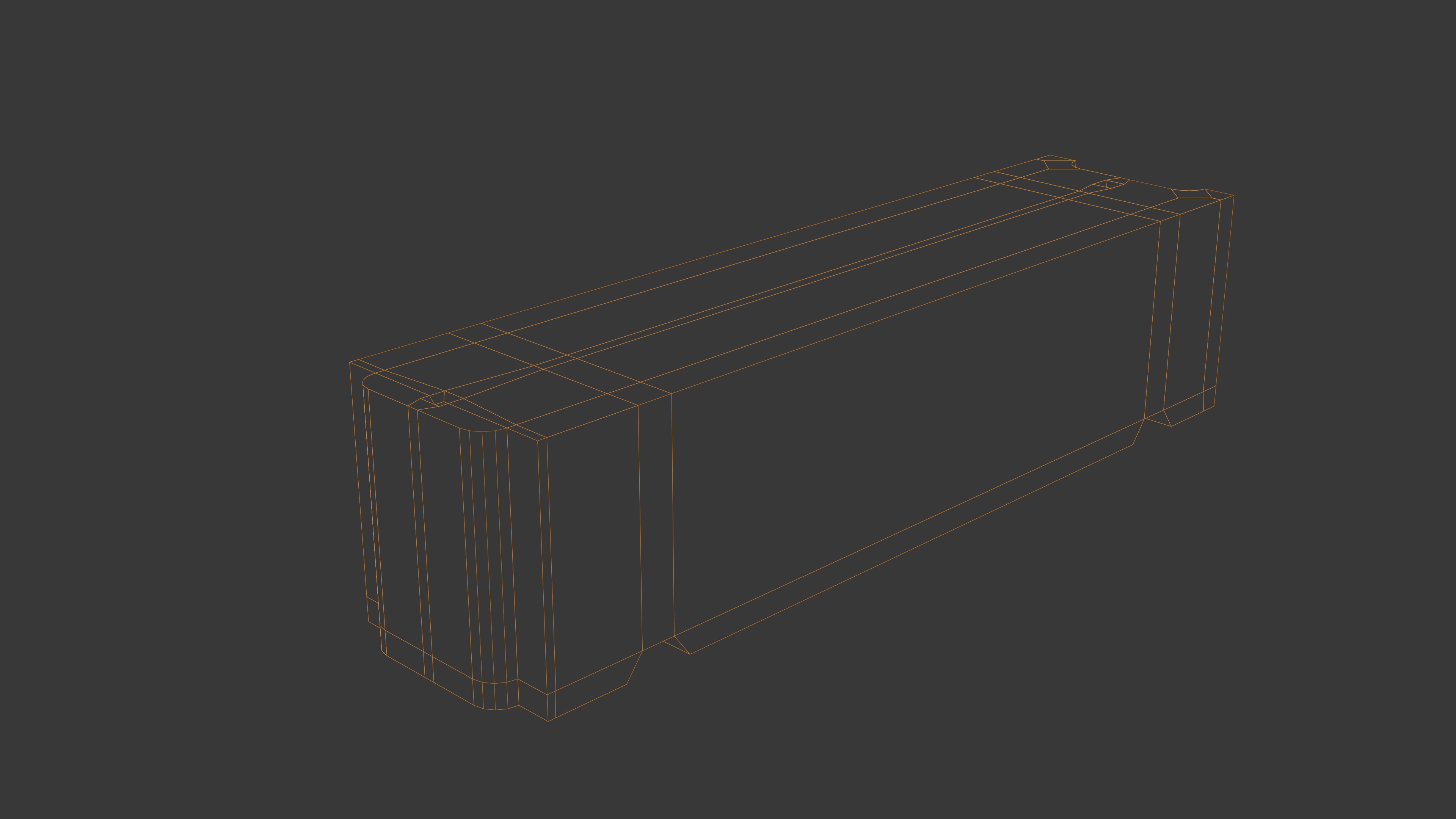 Dirty Concrete Street Barrier Collection Low-poly 3D model_17