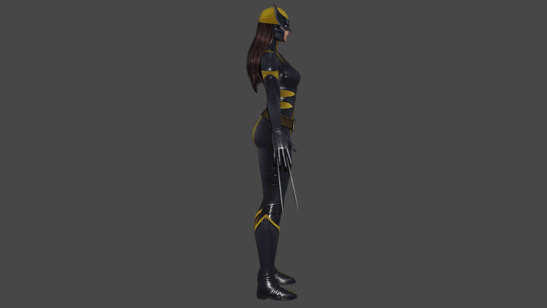 Laura Kinney X23 Low-poly 3D model_2