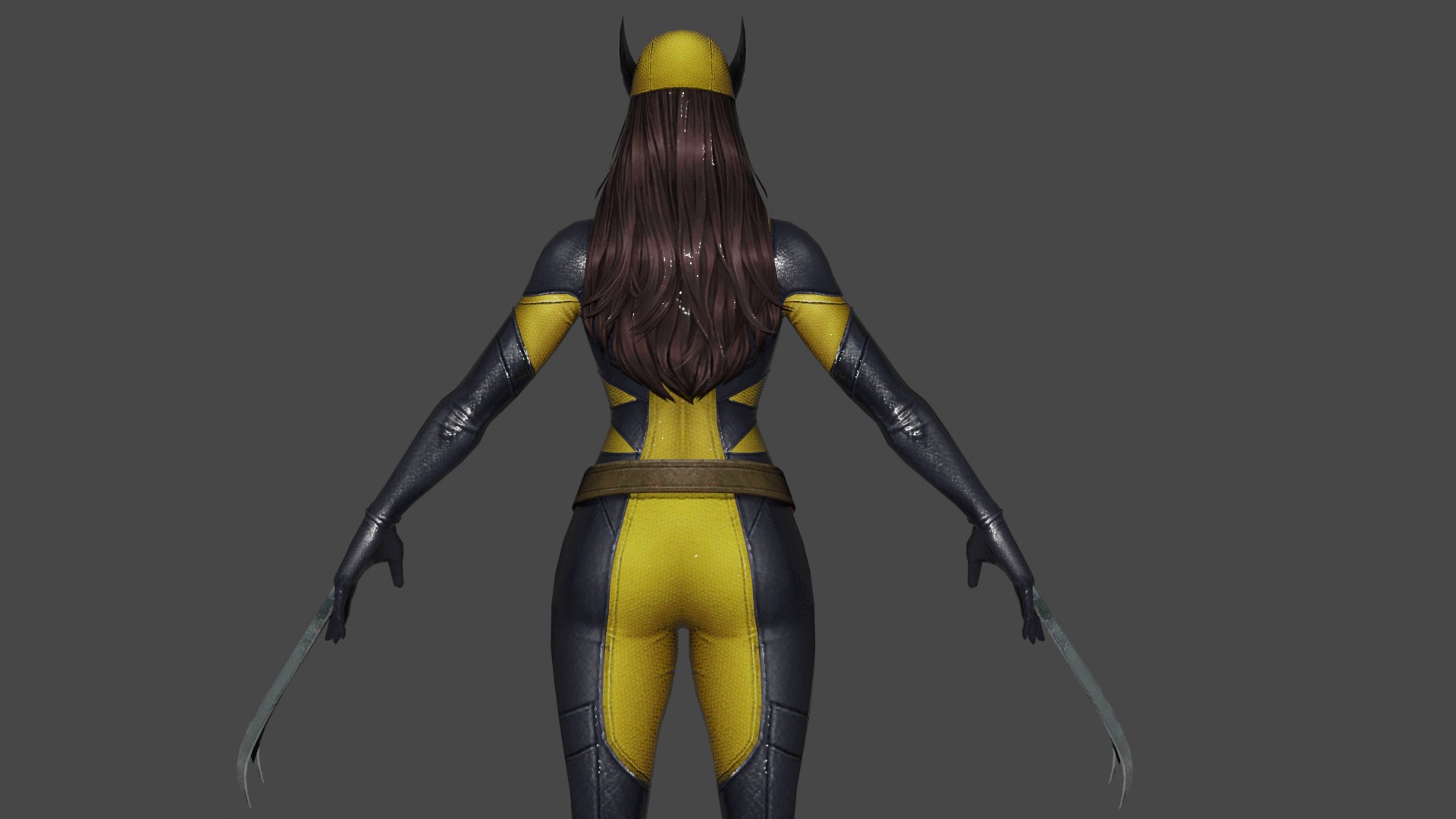 Laura Kinney X23 Low-poly 3D model_5