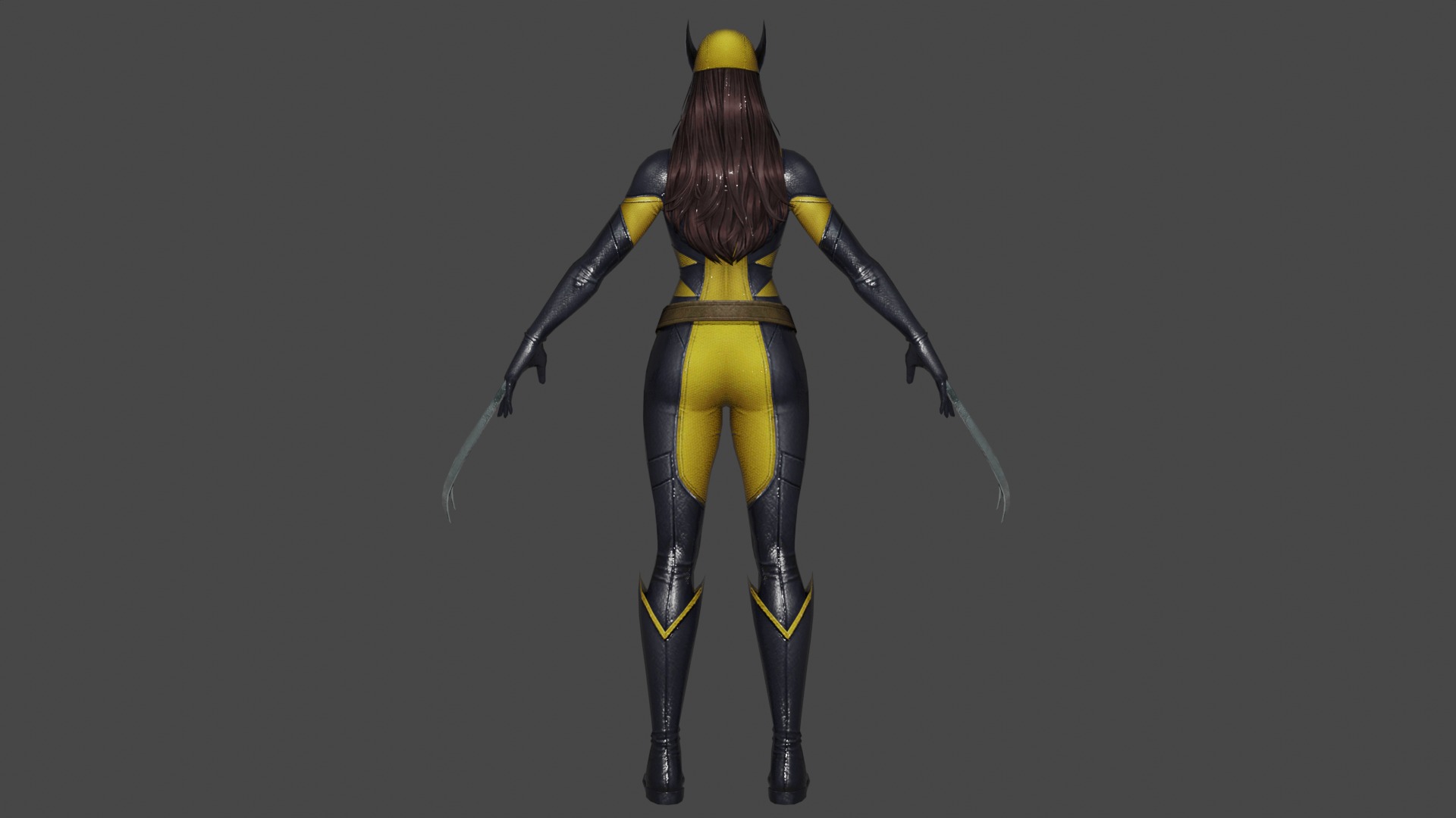 Laura Kinney X23 Low-poly 3D model_4