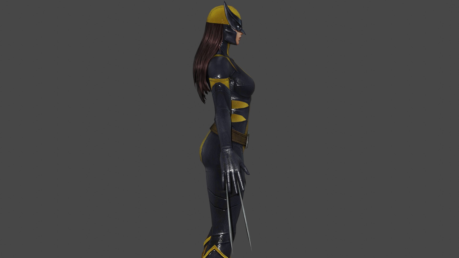 Laura Kinney X23 Low-poly 3D model_3