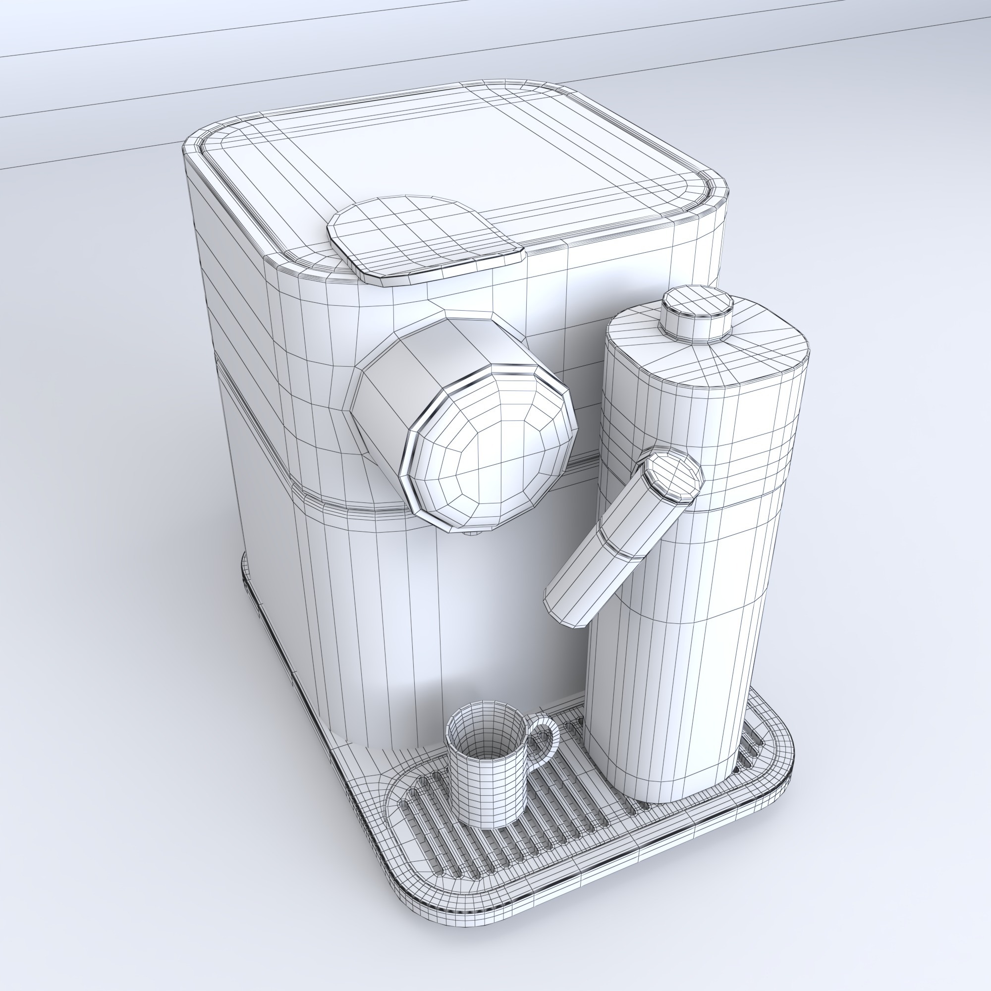 Coffee machine 3D model_9