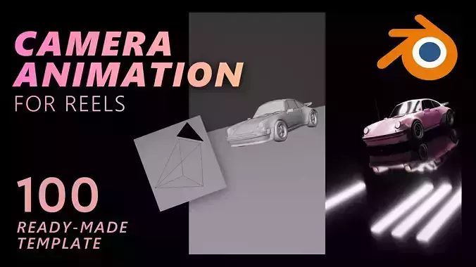 Blender Camera Animation 100 presets 3D model