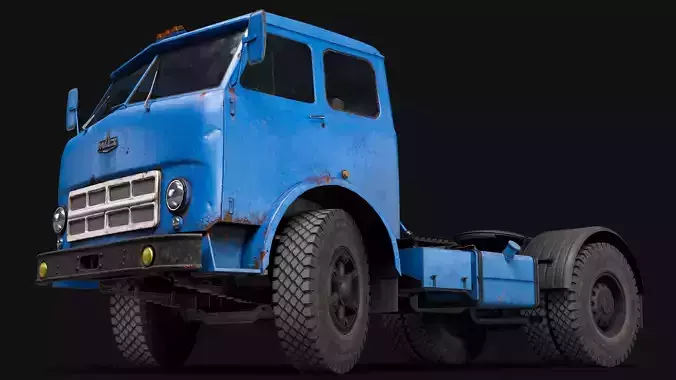 Maz-504 semi-trailer truck 3D model