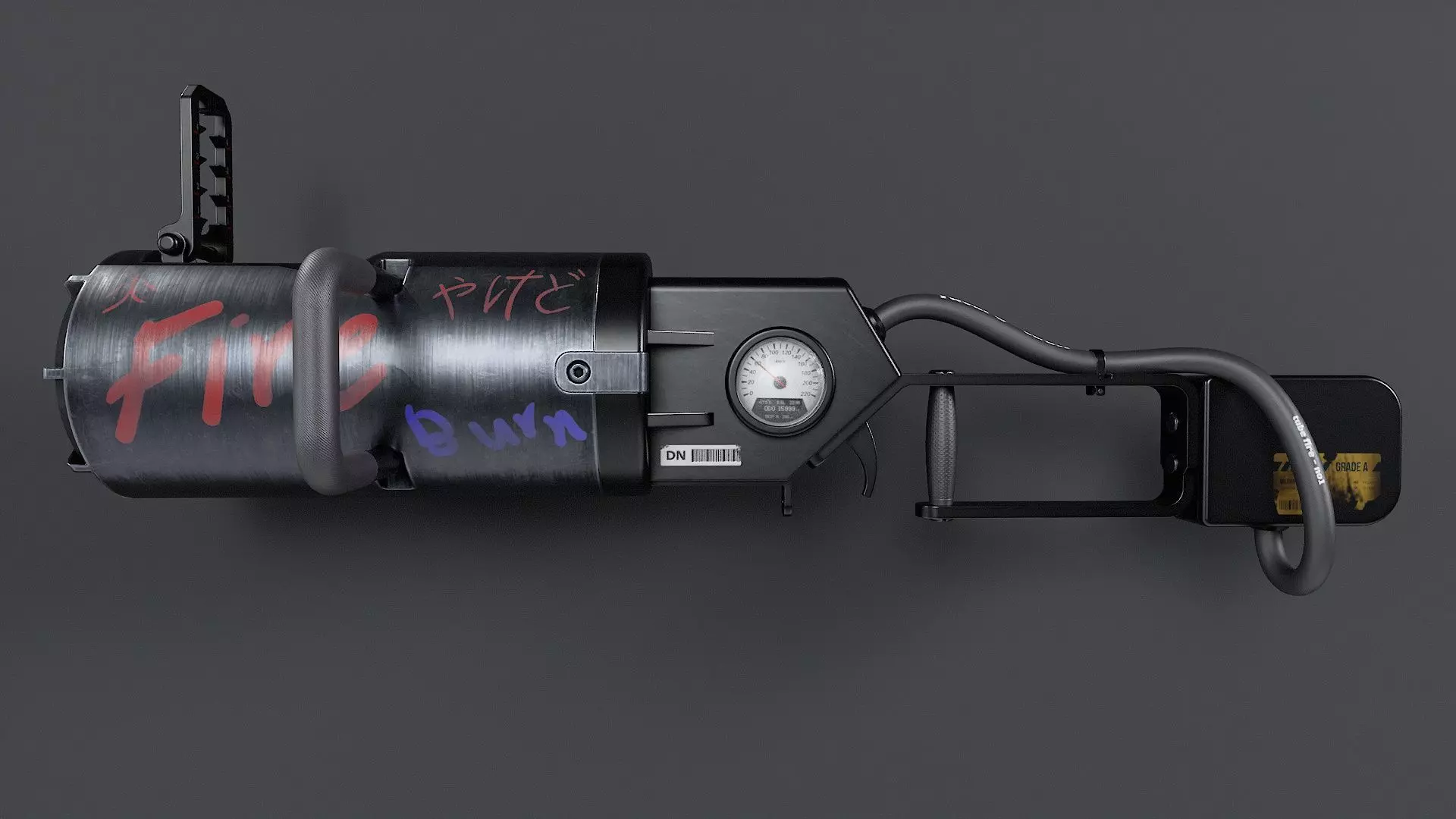 Gun-Japan Low-poly 3D model