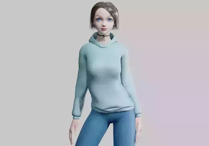 cute Young Woman V30902 