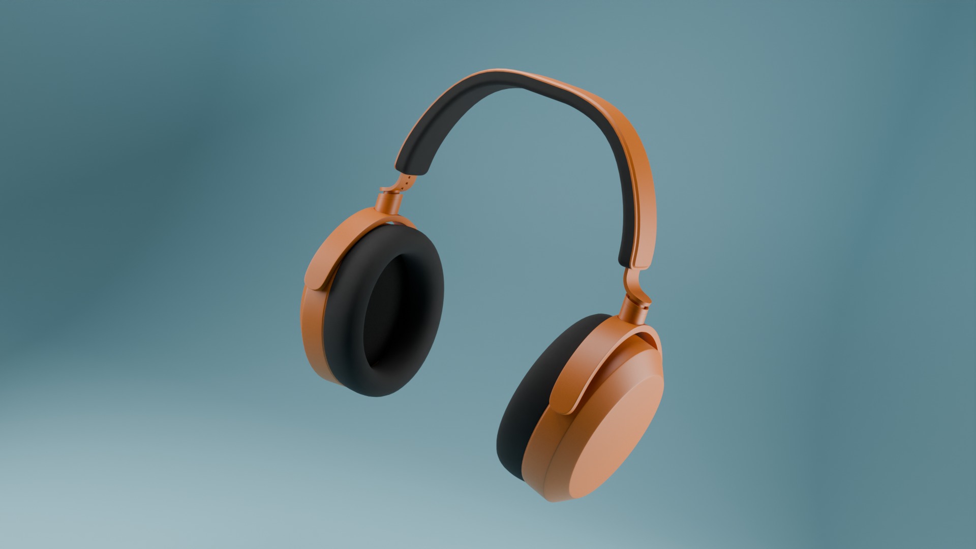 Gaming Headphones Low-poly 3D model_4