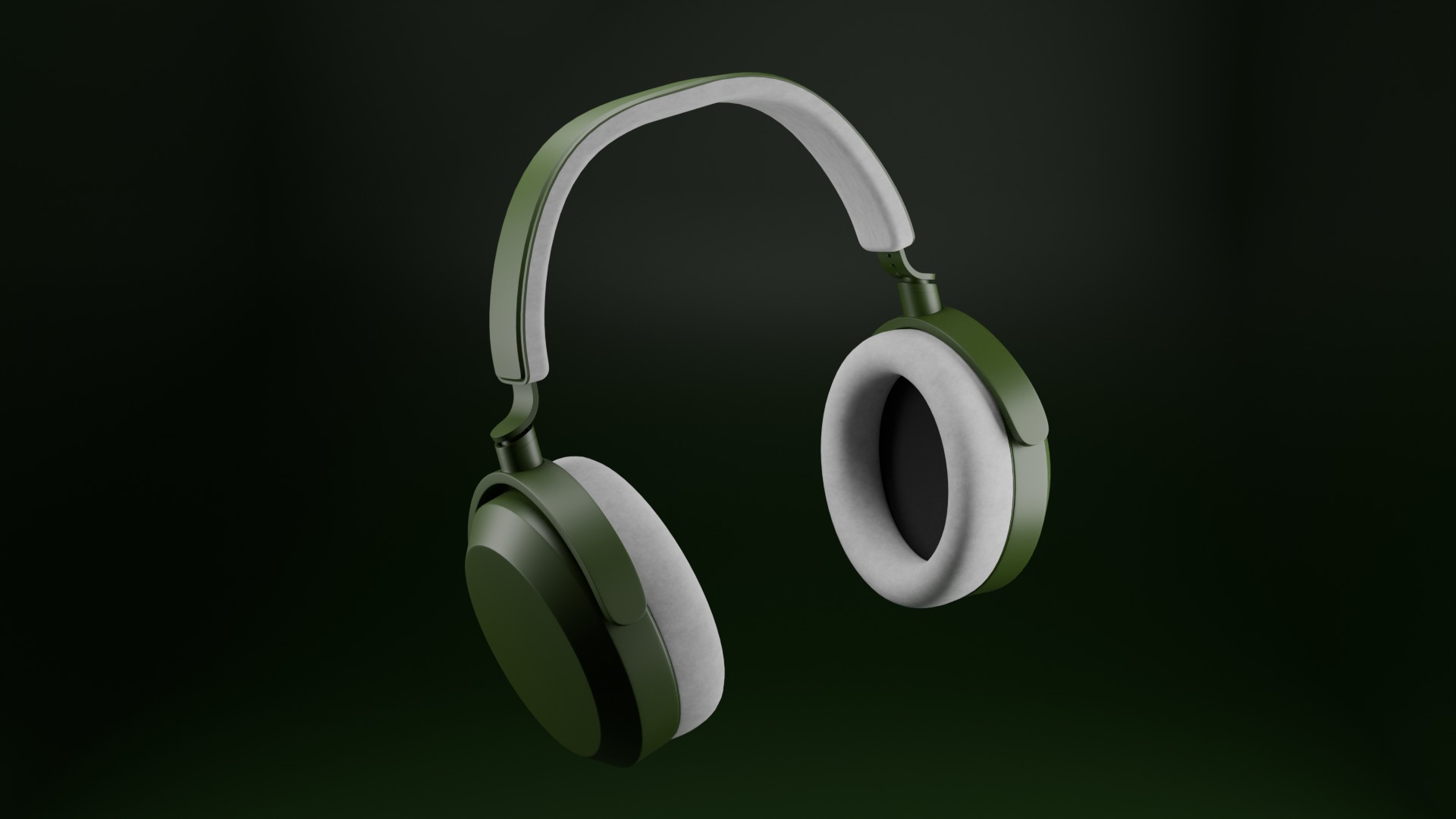 Gaming Headphones Low-poly 3D model_12