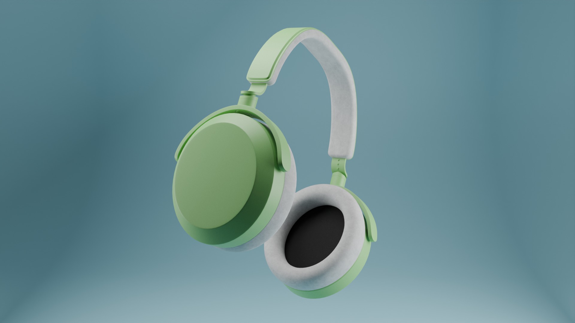 Gaming Headphones Low-poly 3D model_8