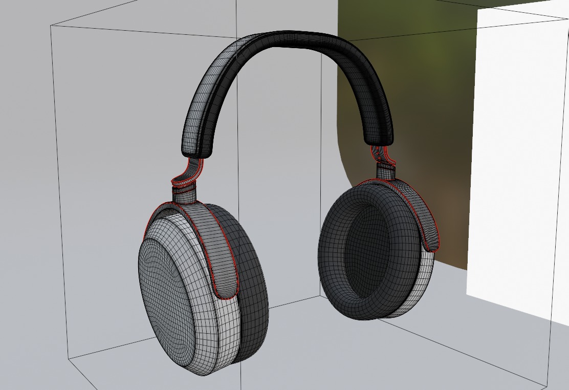 Gaming Headphones Low-poly 3D model_15