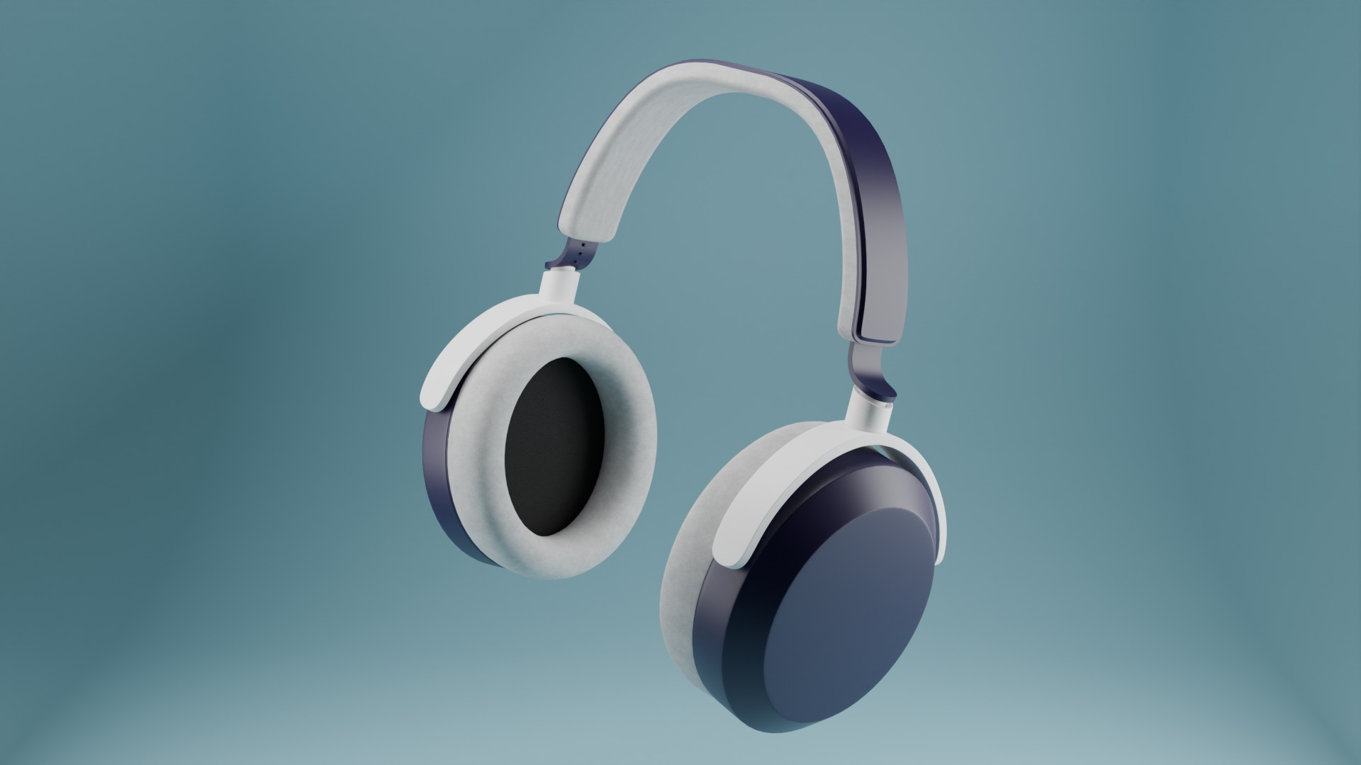 Gaming Headphones Low-poly 3D model_10