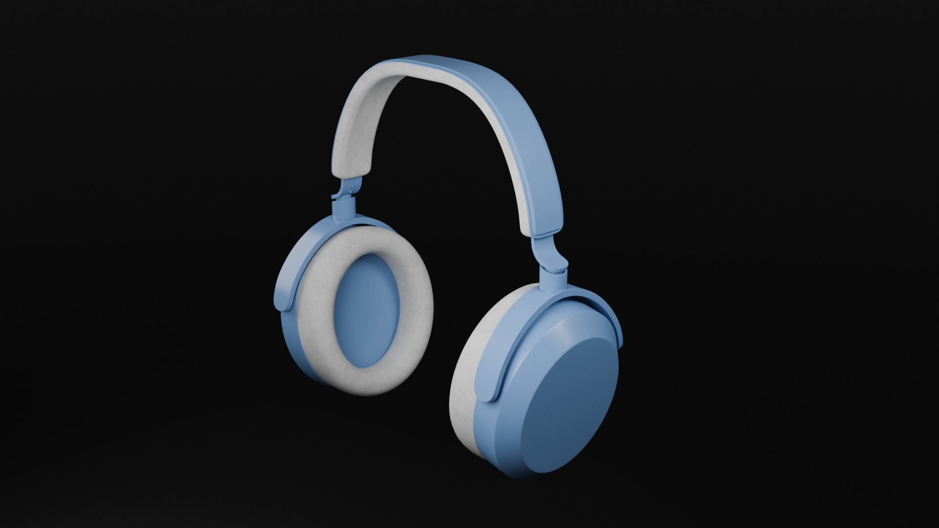Gaming Headphones Low-poly 3D model_2