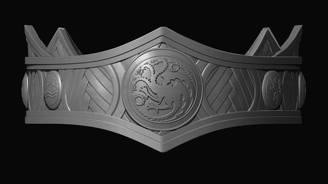House Of The Dragon The Crown Of King Viserys Targaryen 3D print model