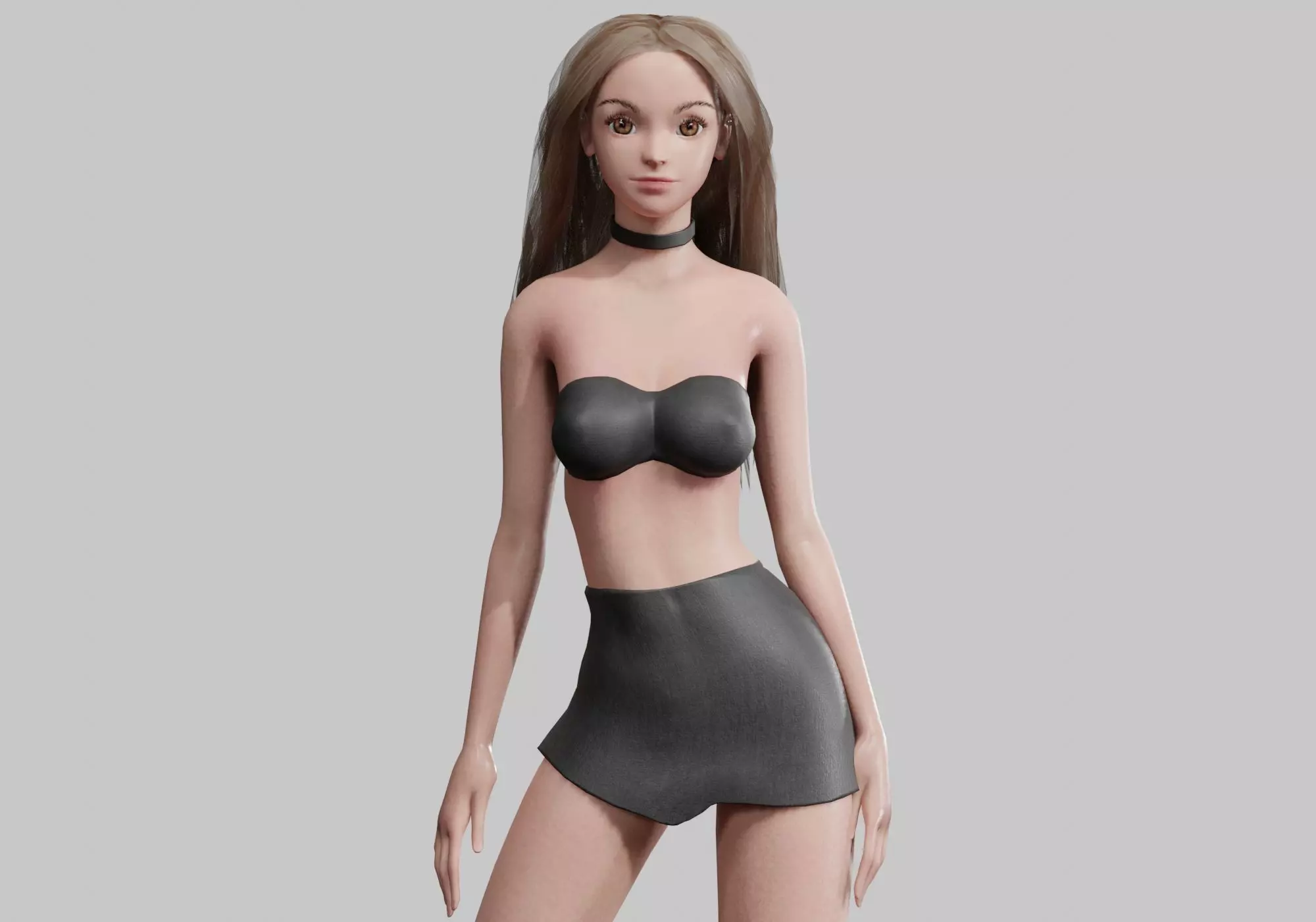 classic Pretty Woman V29250  Low-poly 3D model_0