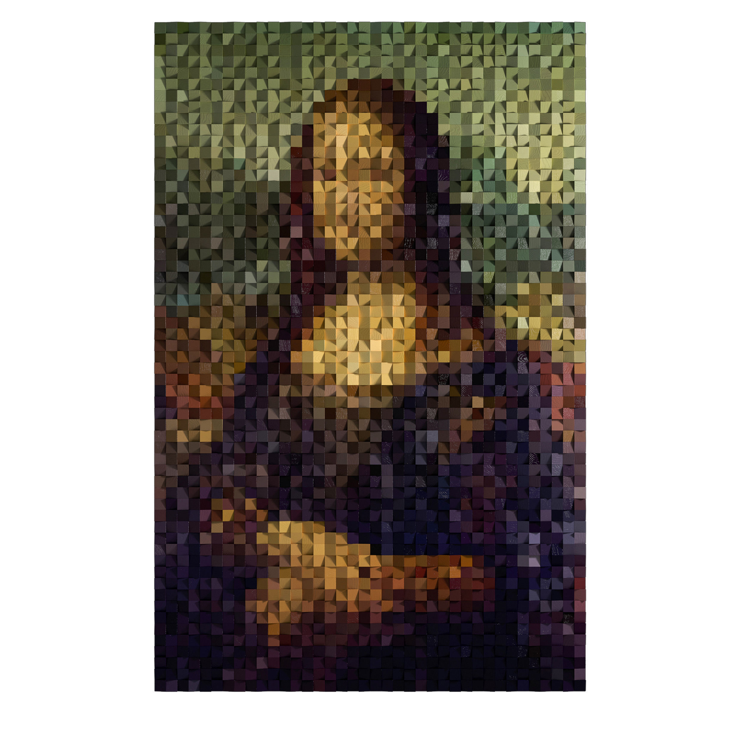 Mona Lisa Wall Decor 3D model_5