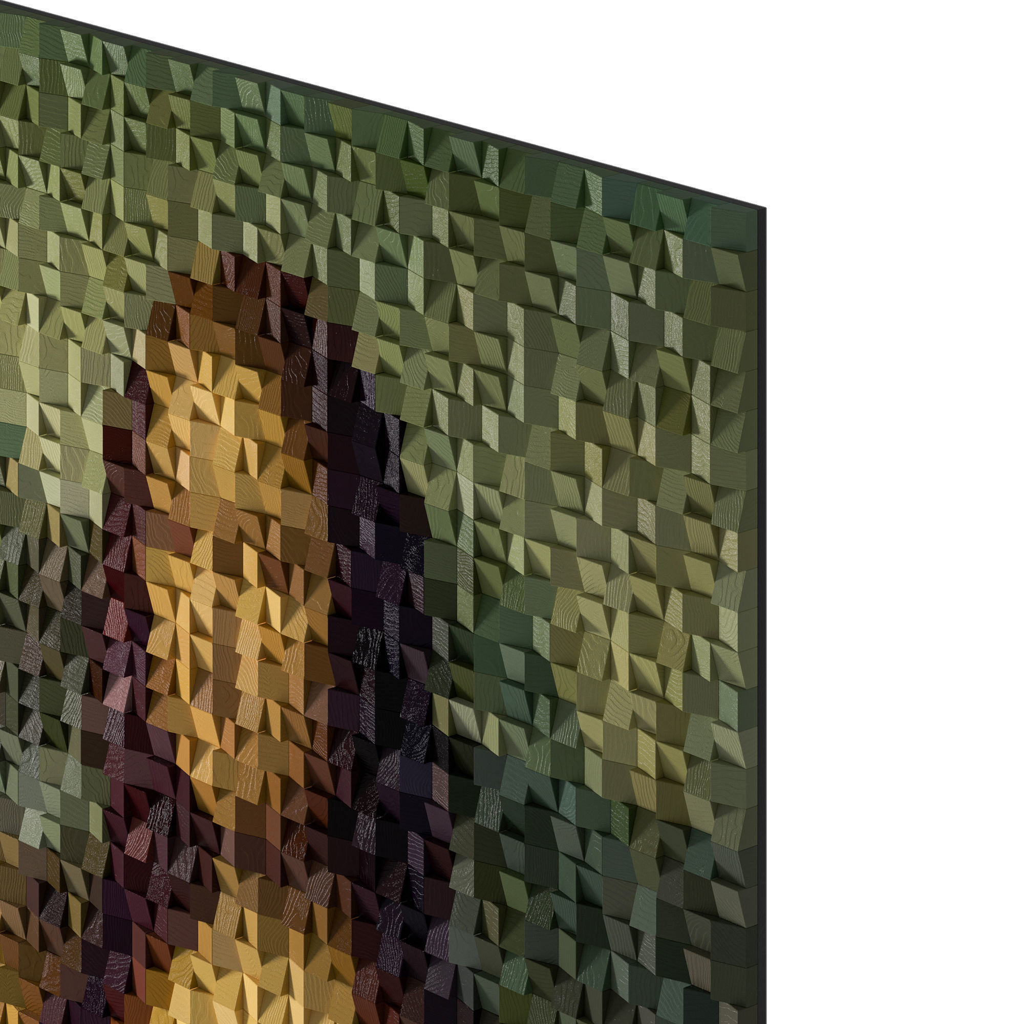 Mona Lisa Wall Decor 3D model_1
