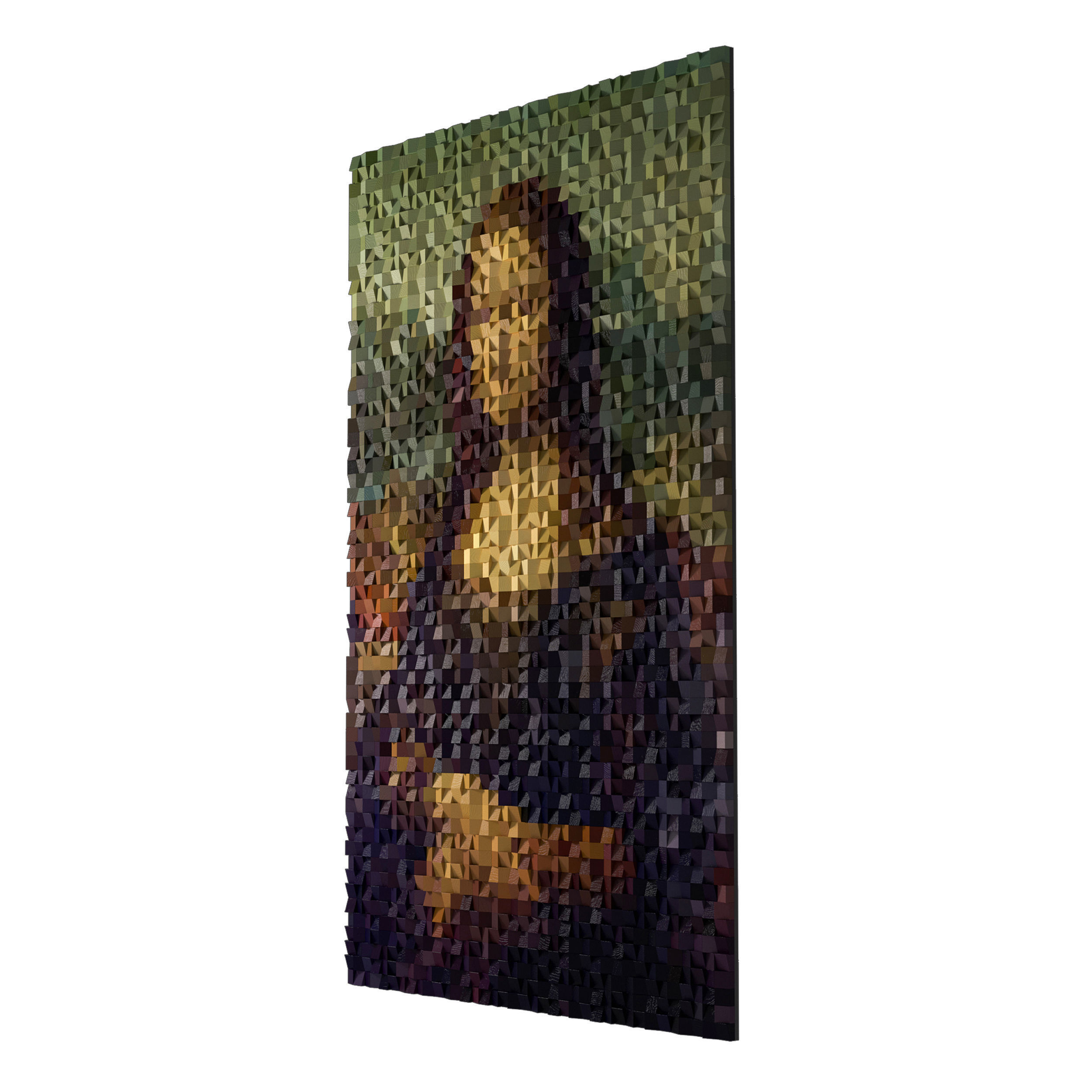 Mona Lisa Wall Decor 3D model_4