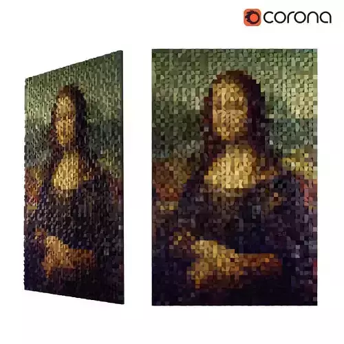 Mona Lisa Wall Decor 3D model