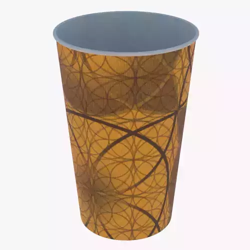 Coffee cup empty VII PBR 3D model